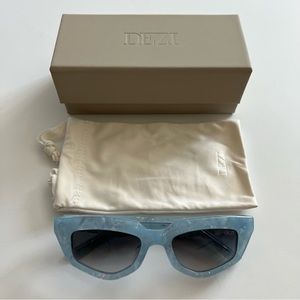 100% Authentic Brand New Dezi BB Blue Quartz On Read Sunglasses Sunnies